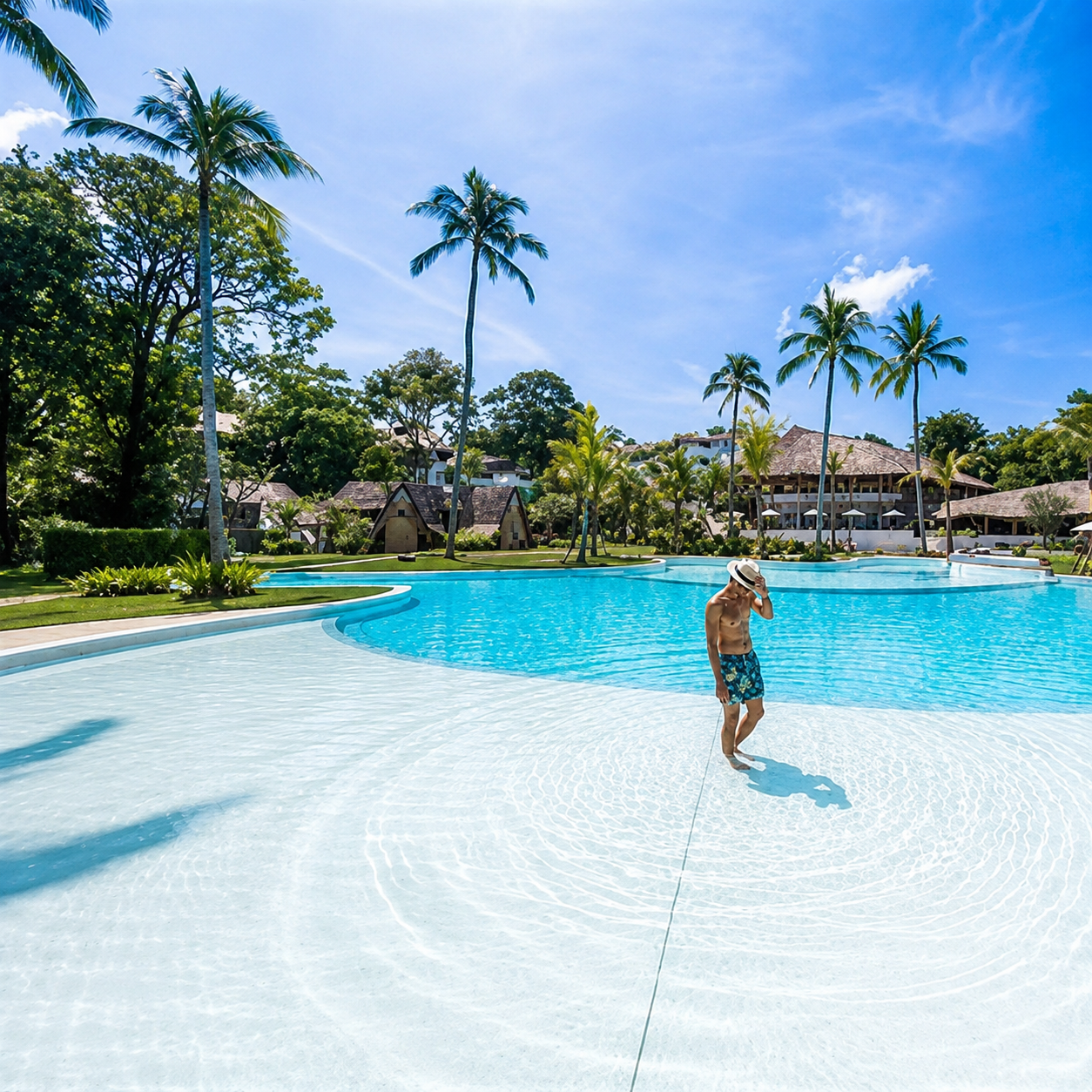 Tropische Gartenanlage im Eden Beach Khao Lak Resort und Spa