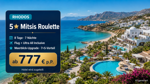 Griechenland: 7 Nächte Mitsis Roulette auf Rhodos