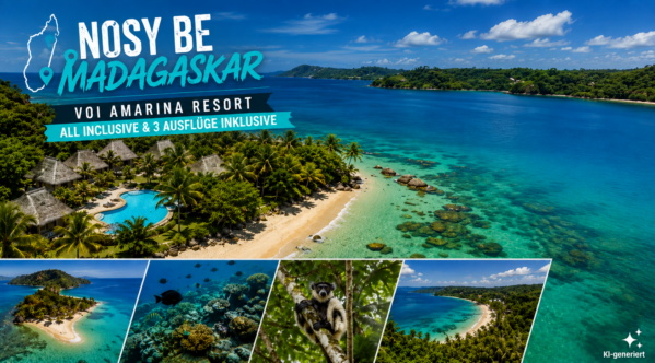 Amarina Resort auf Nosy Be – Madagaskar mit All Inclusive – 3 Ausflügen