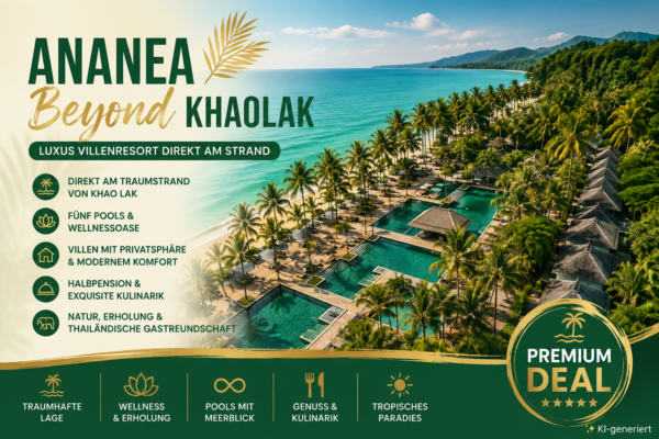 Thailand – Ananea Beyond Khaolak Premium-Deal 2026 – tropischer Lifestyle-Urlaub direkt am Pakweep Beach