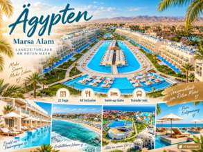 Ägypten: El Quseir – Marsa Alam – Diamond Beach by Pearl – Langzeiturlaub in der Suite mit Poolzugang 22 Tage All Inclusive ab 1.472,00 €