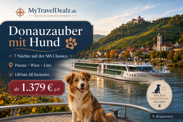 Flusskreuzfahrt – Donauzauber mit Hund mit MS Classica