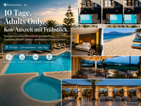 Griechenland: Kos – Tigaki – Golden Star Relax Hotel – Adults Only +16 – 10 Tage mit Flug und All Inclusive ab 900 €