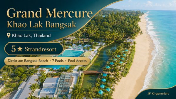 Thailand – Grand Mercure Khao Lak Bangsak – 14 Nächte im 5★★★★★ – Strandresort Flug + Frühstück