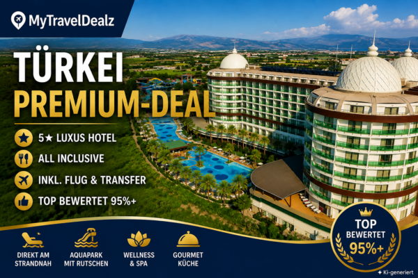 Türkische Rievera – Hotel Dream World Aqua 5 Sterne mit All Inclusive und Aquapark in Kumköy