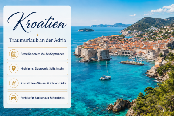 Kroatien Urlaub: Die schönsten Regionen, Inseln, Strände und Sehenswürdigkeiten