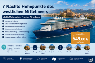 7 Nächte Kreuzfahrt: Höhepunkte des Westlichen Mittelmeers ab/bis Palma mit Mein Schiff 4