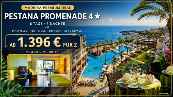Portugal: Madeira – Funchal – Pestana Promenade 4 Sterne