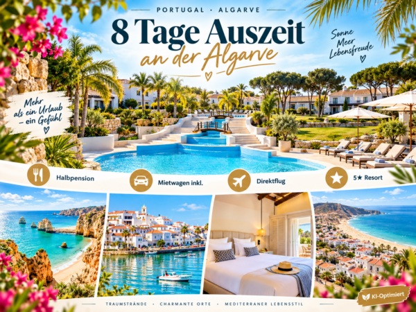Portugal: Vilamoura – Algarve – Pestana Vila Sol – Mietwagen GESCHENKT – 8 Tage inklusive Flug und Halbpension ab 777 €