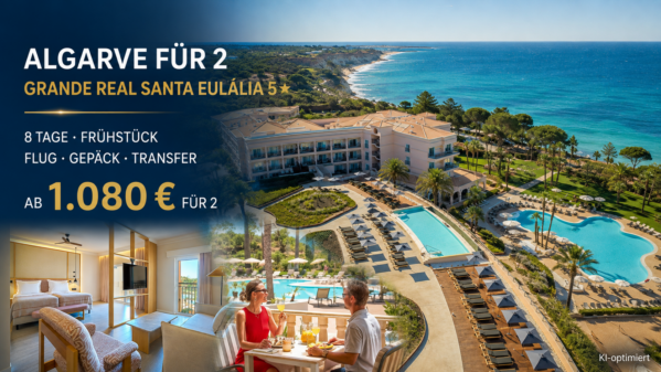 Portugal: Algarve – Olhos de Água – PortoBay Blue Ocean 4 Sterne