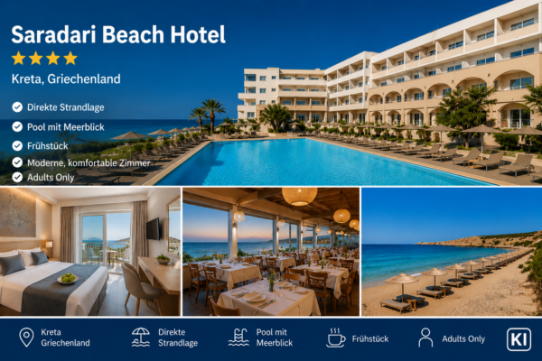 Griechenland – Saradari Beach Hotel – Adults Only