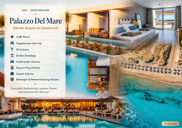 Griechenland: Kos – Marmari – Sentido Pearl Beach Kos – 10 Tage mit Flug und All Inclusive ab 1.091,90 €