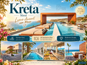 Griechenland: Kreta – Sisi Enorme Santanna Island – 9 Tage Inklusive Flug Doppelzimmer Superior private Pool All Inclusive ab