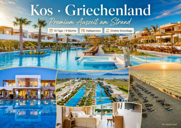 Griechenland: Kos – Marmari – TUI BLUE Palazzo del Mare – 10 Tage inklusive Flug und Halbpension