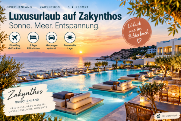 Griechenland: Zakynthos – Tsilivi – TUI BLUE Caravel – Flug inklusive Doppelzimmer Swim Up teilweise Meerblick ab 2.394 €