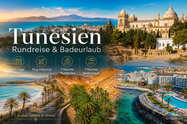 Tunesien-Rundreise inkl. Ausflugspaket & Baden im Regency Hotel & Spa in Monastir – 15 Tage ab 999 €