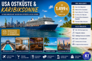 15 Nächte Kreuzfahrt USA Ostküste & Karibiksonne ab Bayonne bis La Romana mit Mein Schiff 1
