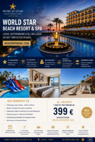 World Star Beach Resort & Spa – Neueröffnung 2026 in Alanya