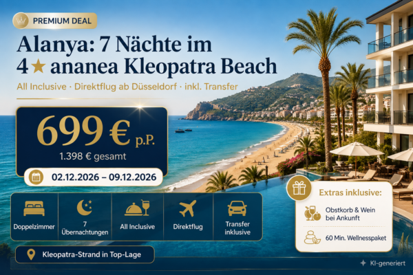 Türkei: Alanya – Türkische Riviera – ananea Kleopatra Beach